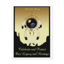 Earth Day Dreamcatcher POSTER postcards
