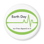 Earth  Day EKG Refrigerator Magnets
