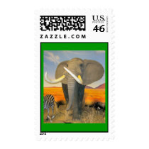 Earth Day Elephant Postage postage
