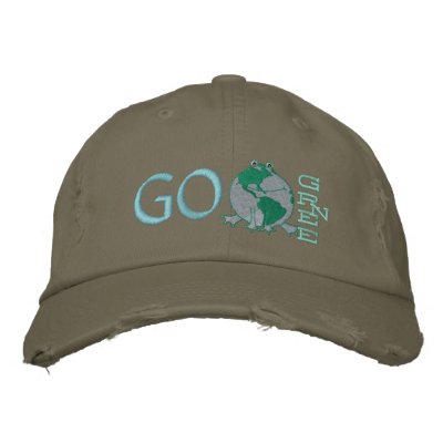 Earth Day Environmental Embroidered Baseball Cap by jamiecreates1