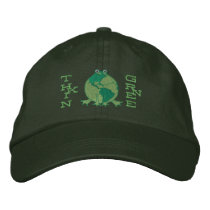 Earth Day Environmental embroidered hats by jamiecreates1 Earth Day Environmental embroidered hats
