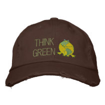 Earth Day Environmental embroidered hats
