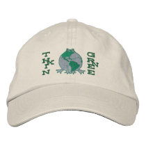 Earth Day Environmental embroidered hats by jamiecreates1 Earth Day Environmental embroidered hats