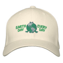 Earth Day Environmental embroidered hats by jamiecreates1 Earth Day Environmental embroidered hats