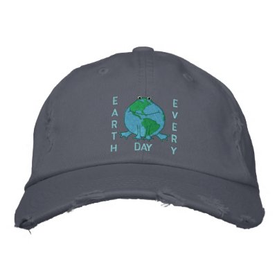 Earth Day Environmental Embroidered Hat Earth Day Environmental Embroidered Hat
