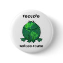 Earth Day Environmental Frog buttons by jamiecreates1 Earth Day Environmental Frog buttons