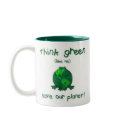 Earth Day Environmental Frog mugs