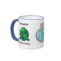 Earth Day Environmental Frog mugs