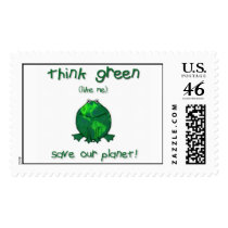Earth Day Environmental Frog postage