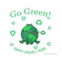 Earth Day Environmental Frog posters