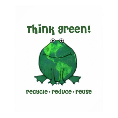 Earth Day Environmental Frog Poster by jamiecreates1