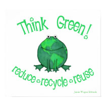 Earth Day Environmental Frog posters