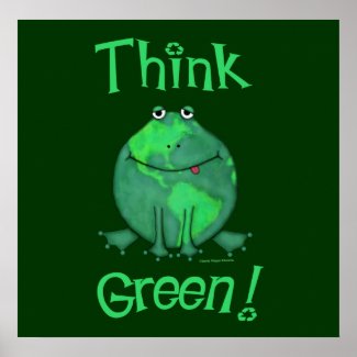 Earth Day Environmental Frog zazzle_print