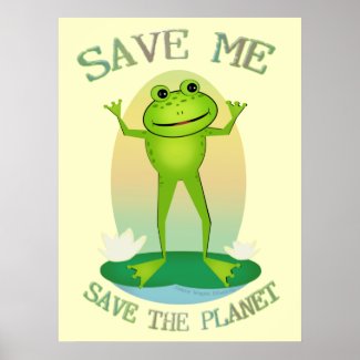 Earth Day Environmental Frog zazzle_print