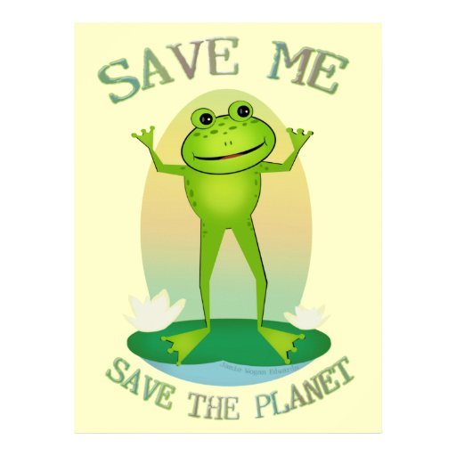 Earth Day Environmental Frog Poster Zazzle