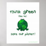Earth Day Environmental Frog Posters