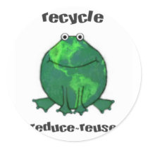 Earth Day Environmental Frog stickers