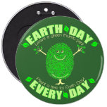 Earth Day Environmental Pinback Buttons