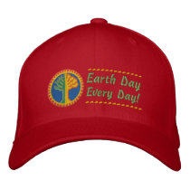 Earth Day Every Day embroidered hats by EmbroideredGifts4You Earth Day Every Day embroidered hats