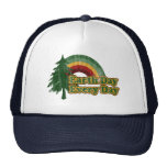 Earth Day Every Day, Retro Rainbow hats