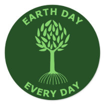 Earth Day Every Day Stickers