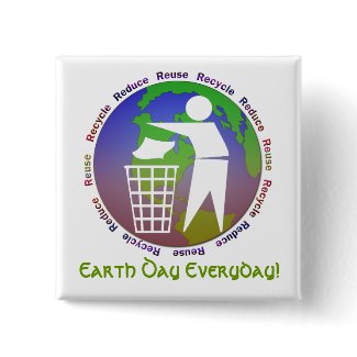 Earth Day Everyday Button button