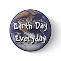 Earth Day Everyday Pin buttons