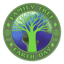 Earth Day Family Tree stickers by ARTegrity Earth Day Family Tree stickers