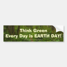 EARTH DAY FOREST PATH Bumper Sticker