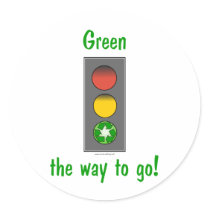 Earth day gear: Green the way to go tees and more. Sticker