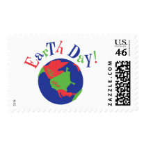 Earth Day Globe postage