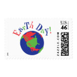 Earth Day Globe Postage Stamp