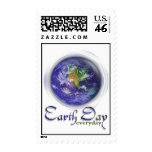 Earth Day Globe Stamp