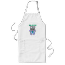 Earth Day Go Green hippo Goofkins aprons