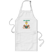 Earth Day Go Green ostrich Goofkins aprons