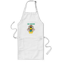 Earth Day Go Green owl Goofkins aprons