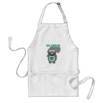 Earth Day Go Green squirrel Goofkins aprons