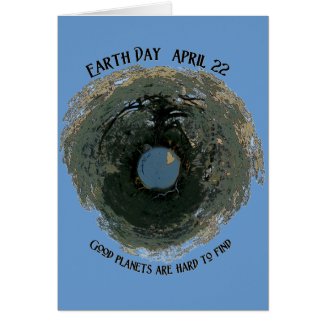 Earth Day-Good Planets Card zazzle_card
