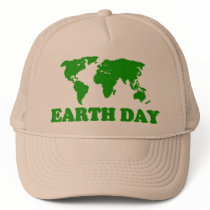 Earth Day Grass Map Hat