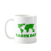 Earth Day Grass Map Mug