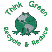 Earth Day Green Frog Recycle Environmental