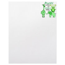 Earth Day Green Message Personalized Letterhead