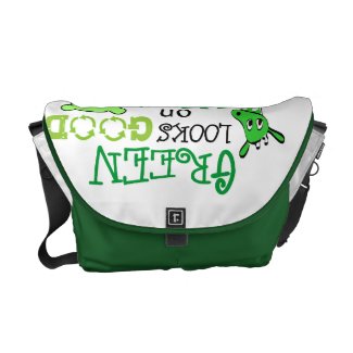 Earth Day Green Message rickshaw_messengerbag