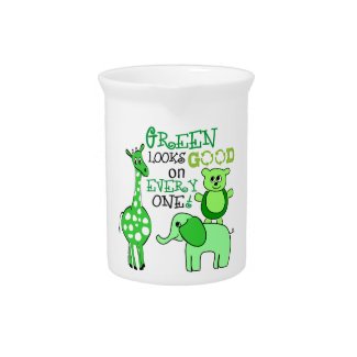 Earth Day Green Message zazzle_pitcher