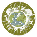 Earth Day Green Stickers