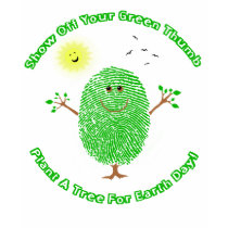 Earth Day Green Thumb Tree T-Shirt