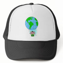 Earth Day hot air balloon Hat