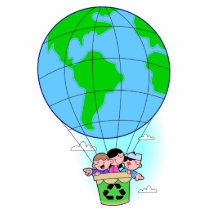 Earth Day hot air balloon photo sculptures by doonidesigns Earth Day hot air balloon photo sculptures