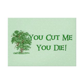Earth Day Humor Gallery Wrap Canvas