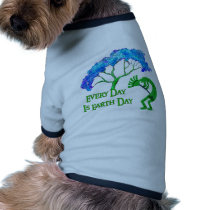 Earth Day Kokopelli Dog T-shirt